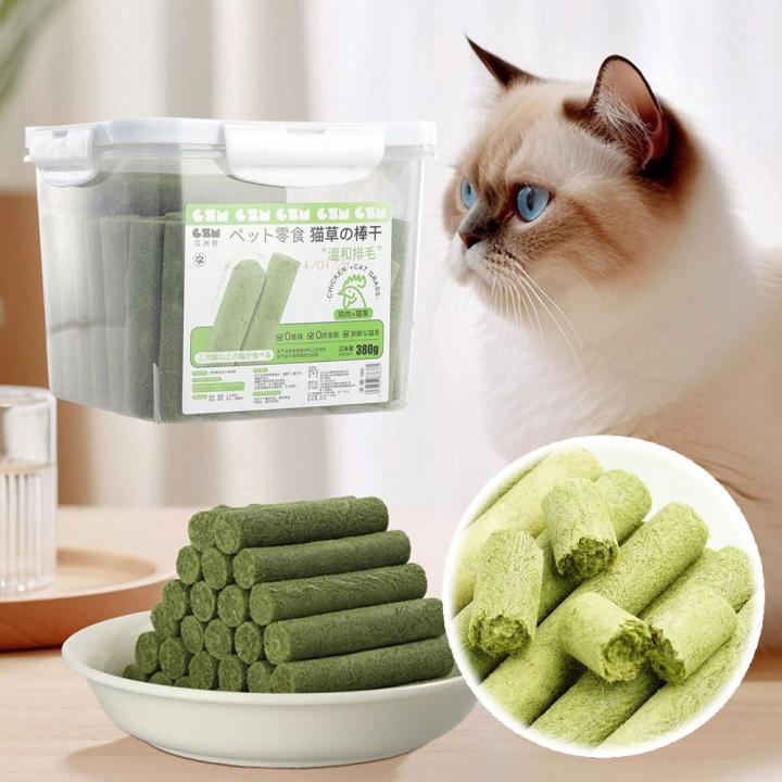 60/80%20pcs%20Cat%20Grass%20Teeth%20Grinding%20Stick%20Pet%20Snacks%20Hairball%20Removal%20Mild%20Hair%20Row%20Ready%20To%20Eat%20Cat%20Teeth%20Cleaning%20Sticks%20-%20Image%202