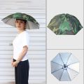 Foldable Head Umbrella Hat Anti Rain Anti Sun Head Mounted Headwear Sun Cap Outdoor Fishing Golf Cycling Hiking Camping Shade. 
