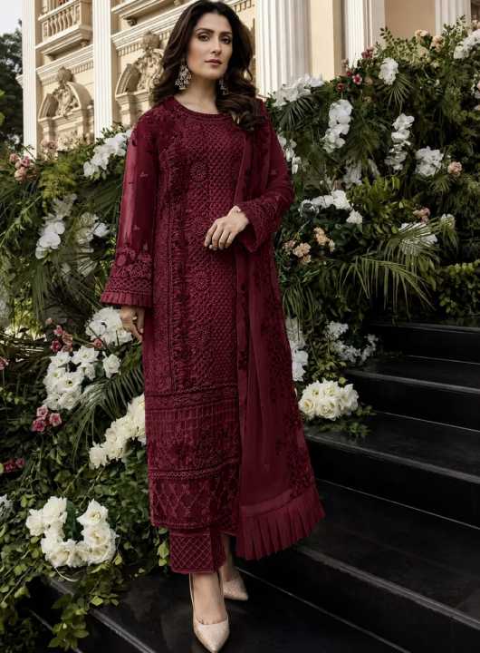 Bornolota%20New%20collection%20of%20party%20Dresses%20Party%20Wear%20suits%20for%20women%20Four%20Piece%20-%20Lehenga%20For%20Girls%20-%20Image%203