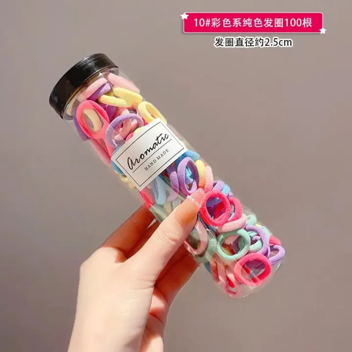 100%20Pcs%20Baby%20Girl%20Elastic%20Hair%20Bands%20-%20High-Elastic%20Rubber%20Ties%20in%20Mixed%20Colors%20-%20Mini%20Ponytail%20Holders%20for%20Kids%20&%20Women"%20-%20Image%203