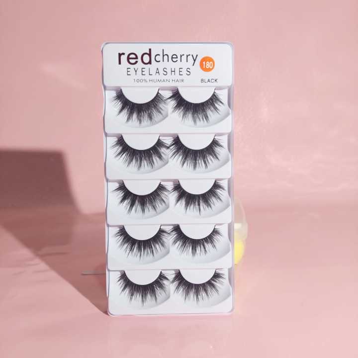 red%20cherry%205%20Pair%20False%20Eyelash%20Set%20-%20Image%203
