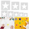 8 PCS Large Star Template Stencils for Different Sizes Painting Template Wall Art Decor Haandmade Crafts Accessories. 