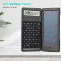 Foldable Calculator 6 Inch LCD Writing Tablet Digital Drawing Pad 12 Digits Display with Stylus Pen Erase Button Lock Function. 