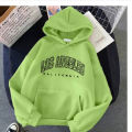 Wholesale autumn and winter sweatshirt women's velvet hooded pullover loose print large size thin fleece jacket ins tide women.
