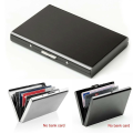 Thin Slim Anti-Scan Case Card Holder Wallet Blocking RFID Metal. 
