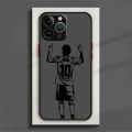 Football Spuerstar M-messi Phone Case For iPhone 15 14 13 12 11 Pro Max mini XS Max XR X 8 Plus SE Frosted Translucent Cover. 