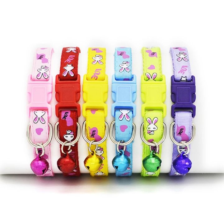 Kawaii Dog Collar Cat Necklace with Bell for Small Dogs Collar Pet Accessories Products for Dogs Cats Puppy Kitten Necklace