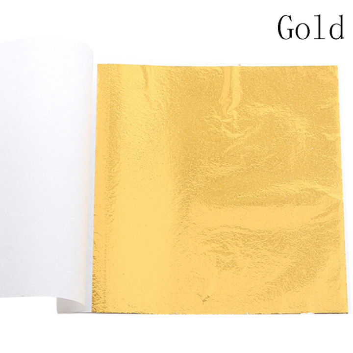 100%20Sheets%20Gold%20Foil%20Leaf%20Gilding%20Handicrafts%20Craft%20Paper%20Decoration%20Tool%20MJD%20-%20Image%202