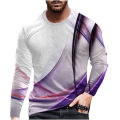 European And American Popular Leisure Men's Sports 3d Printing T Shirt Casual Long Sleeve T Shirts Sport Fitness Tees Top Male.