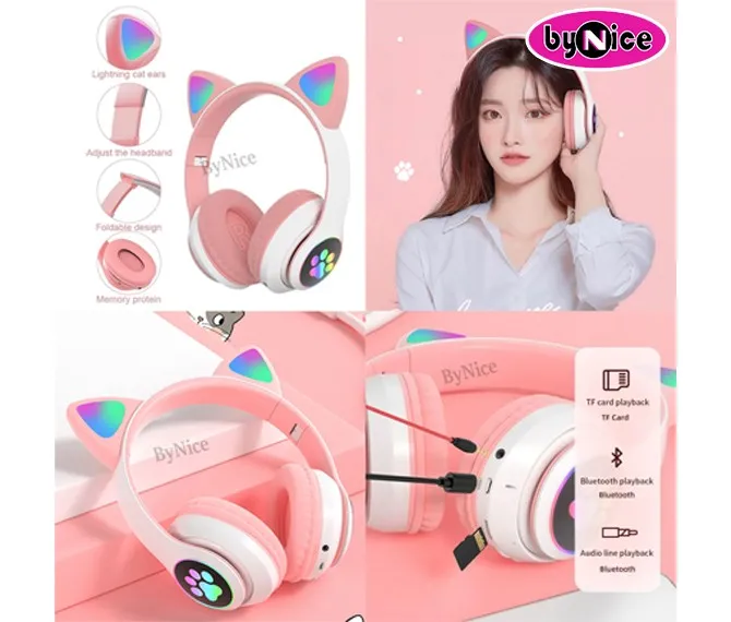 CAT%20STN-28%20Over%20Ear%20Music%20Headset%20Glowing%20Ear%20Headphones%20Foldable%20Wireless%20BT5.0%20Earphone%20with%20Mic%20AUX%20IN%20TF%20Card%20MP3%20Player%20Colorful%20LED%20Lights%20for%20PC%20Laptop%20Computer%20Mobile%20Phone%20-%20Image%203