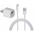 (Logic gadget ) iPhone Charger 2 Pin US Plug AC Power Adapter with USB Lightning Data Charging Cable For iPhone.