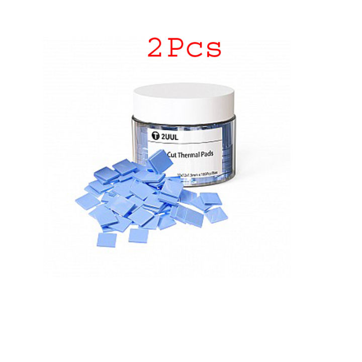 2UUL Pre-Cut Thermal Pads 2 Pcs 12X12X1.5mm Silicone Heat Sink for ...