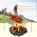 Folding Campfire Grill Non-stick Detachable 304 Stainless Steel Grate Portable Camping Grill with Legs BBQ Tools with Storage Bag for Meats Fish Vegetables Steak.