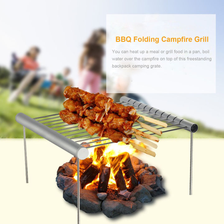 Folding%20Campfire%20Grill%20Non-stick%20Detachable%20304%20Stainless%20Steel%20Grate%20Portable%20Camping%20Grill%20with%20Legs%20BBQ%20Tools%20with%20Storage%20Bag%20for%20Meats%20Fish%20Vegetables%20Steak%20-%20Image%203