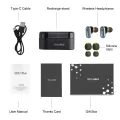 Original SYLLABLE S101 Plus TWS of QCC3040 Chip SYLLABLE Earphones 12 hours True Wireless Stereo Earbuds S101 plus Headset. 