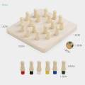 Memory Chess Toys Wooden Memory Chess Game for Kids Girls Birthday Gifts. 