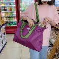 Reusable Shopping Bags for Women Grocery Tote Bag Foldable Oxford Cloth Drawstring Shoulder Bag Grocery Bag Shopping Storage Bag. 