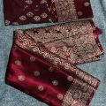 Stylish & fashionable New Matching best JAPANI SILK /Coupple Dress/For Men & Women / Saree +Panjabi+Blawse pc/ (Combo Set)).