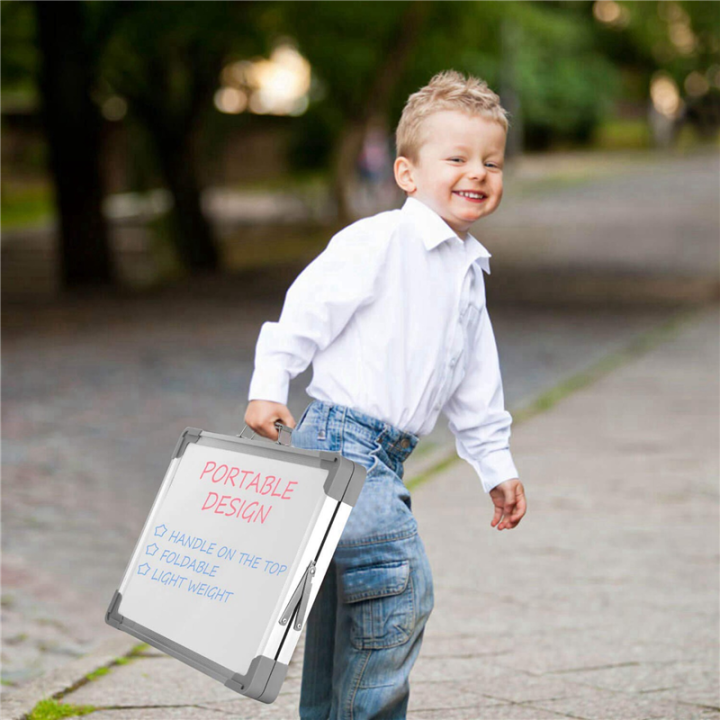 2X%20Dry%20Erase%20Whiteboard%2016%20Inch%20X%2012%20Inch%20Magnetic%20Double%20Sided%20Desktop%20Whiteboard%20Portable%20Easel%20with%20Stand%20&%20Holder%20-%20Image%204