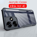 For Infinix Hot 40 / Hot 40 Pro Back Case XUNDD Shockproof Bumper Phone Cover Case For Infinix Hot 40 Pro / Hot 40 Transparent Hard Silicone Premium Case. 