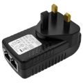 100Mbps Passive UK Plug CCTV IP Camera Power Supply Adapter. POE Injector POE Switch Adaptors Over Ethernet.