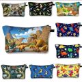 3D Waterproof Cosmetic Bag Makeup Case Printing Dinosaur Cosmetic Bag Women Multifunction Beauty Bag Organizer Storage Bag. 