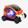 09 Future Musical Flashing Light Stunt car Toy for Kids Music 4D Vibrant Light Effects | 360° Rotating Bump Go Battery (Not Included).