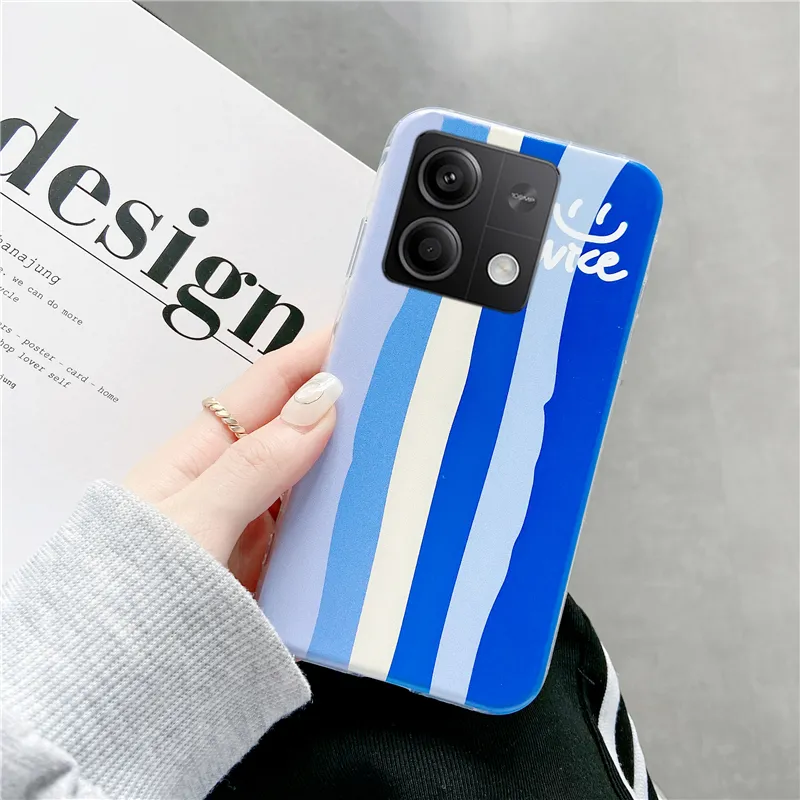 New Phone Case For Redmi Note 13 Pro Plus Cover Minimalist Striped
