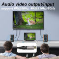 8K@60Hz MINI HDMI/MICRO HDMI 90 Degree Elbow Up/down/Left/right To HDMI 2.1 Female Audio video Cable Converter For Laptop PC. 