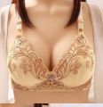 New embroidered underwear cross-border ladies thin cotton bra middle-aged and elderly ladies bra without underwires.