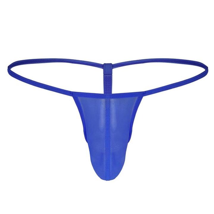 Men Swimwear Swim Shorts Bikini G-string Thong Briefs Underwear with Hole Panty Male Thongs Swimsuit
