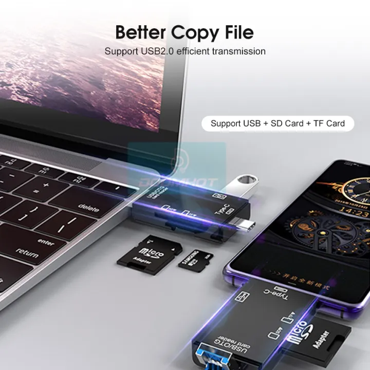 DoomHot%20Multifunctional%206-In-1%20USB%20C%20Memory%20Card%20USB2.0%20+%20Type-c%20+%20Micro%20+%20USB%203-In-1%20Interface%20+%20TF%20/%20SD%20Card%20Reader%206-In-1%20/%205-In-1%20480mbps/s%20-%20Image%203