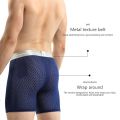 Ice Silk Man Sport Panties Men Mesh Short Underwear Mesh Sports Underpantes Anti-wear Leg Running Fitness Briefs 4XL 5XL 6XL.