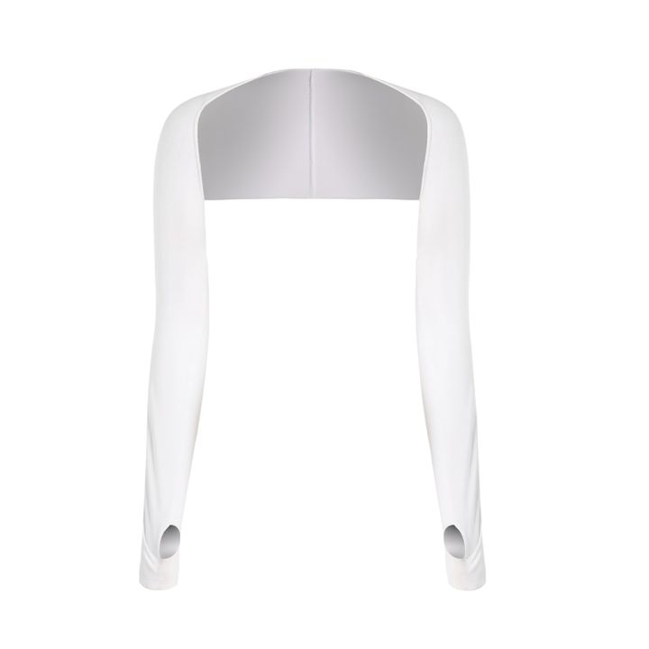 Women%20Summer%20Anti-UV%20Cooling%20Shawl%20Arm%20Sleeves%20Golfing%20Riding%20Outdoor%20Ice%20Silk%20Sun%20Protector%20Gloves%20Wrap%20Bolero%20Shrug%20-%20Image%203