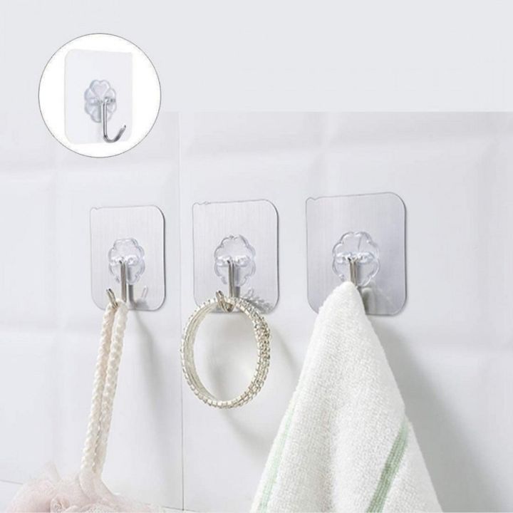 Transparent%20Adhesive%20Sticker%20Abs%20Plastic%20+%20Steel%20Hook%20Hanger,%20For%20Home%20-%20Image%203
