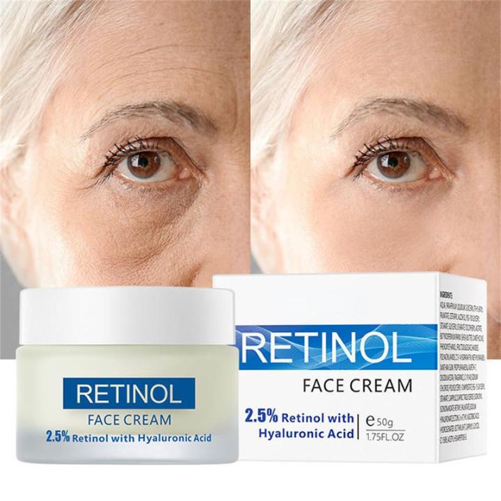 【Pre-order】 Anti-Wrinkle Anti-aging Firming Serum Hyaluronic Acid Vitamin A Retinol Cream For Women Lighten Wrinkles Dark Spots