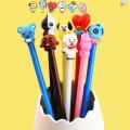 BT21 Pen Cartoon BTS Cute Ballpoint Pen - Full Set 8PCS. 