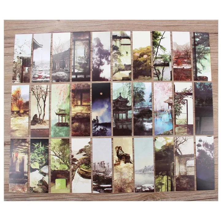 30pcs%20Different%20European%20Scenes%20Vintage%20Planet%20Flowers%20Birds%20Bookmarks%20Set%20Paper%20Page%20Notes%20Label%20Message%20Card%20Book%20Marker%20-%20Image%207