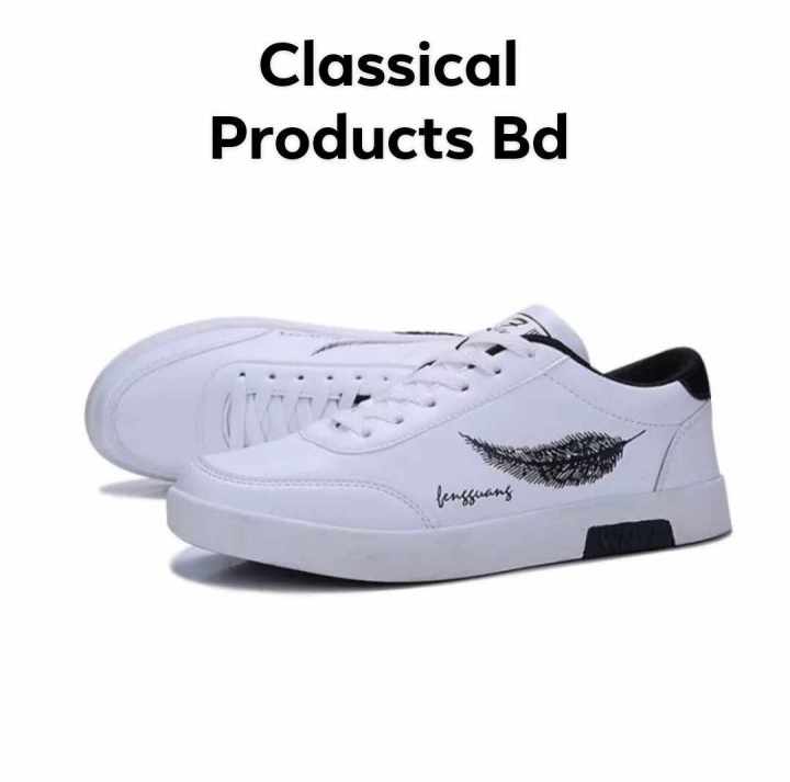 Sneakers%20For%20Men%20All%20Season%20Flyknit%20Fabric%20Slip-On%20Casual%20Sports%20Style%20Black%20&%20White%20-%20Image%202
