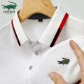 2024 NEW Lacoste T-shirts for men Embroidered Men's t-shirts High Quality Mens polo shirt Shirt male Polo t shirt for men Summer. 