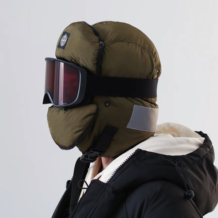 Minimalist%20Down%20Jacket%20Cotton%20Ear%20Protection%20Hats%20for%20Women%20Men%20Winter%20Mask%20Ski%20Hat%20Men's%20Windproof%20Cycling%20Cotton%20Cap%20-%20Image%203