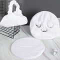 Lubricate the Skin Shrink Pores Facial Beauty Hot Towel Facial Mask Cover Cold Compress Coral Fleece. 