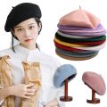 Vintage French Style Plain Beret Cap Beanie Hat Women Girl French Artist Warm Wool Winter Beanie Hat Cap Vintage Plain Berets.