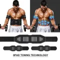 EMS Muscle Stimulator Abdominal Body Slimming Belt Electric Smart ABS Trainer Arm Leg Waist Weight Loss Fitness Vibration Belt.