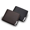 【NEW】 Fashion Men Short Style Wallet Hardware Iron Edge Business Multi-Card Slot Men Wallet. 