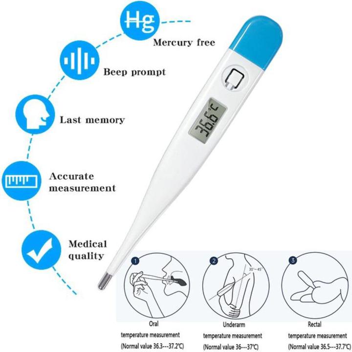 Electronic thermometer baby thermometer PP LCD digital display High-Precision Measurement Of Fever Smart heat detector