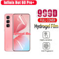 3 in 1 Infinix Hot 60 Pro+ Shockproof Phone Case With Magnetic Wireless Charging Sticker For Infinix Hot 60 Pro Plus Hot 50 Pro+ Anti Spy Full Coverage Tempered Glass + Lens Film.