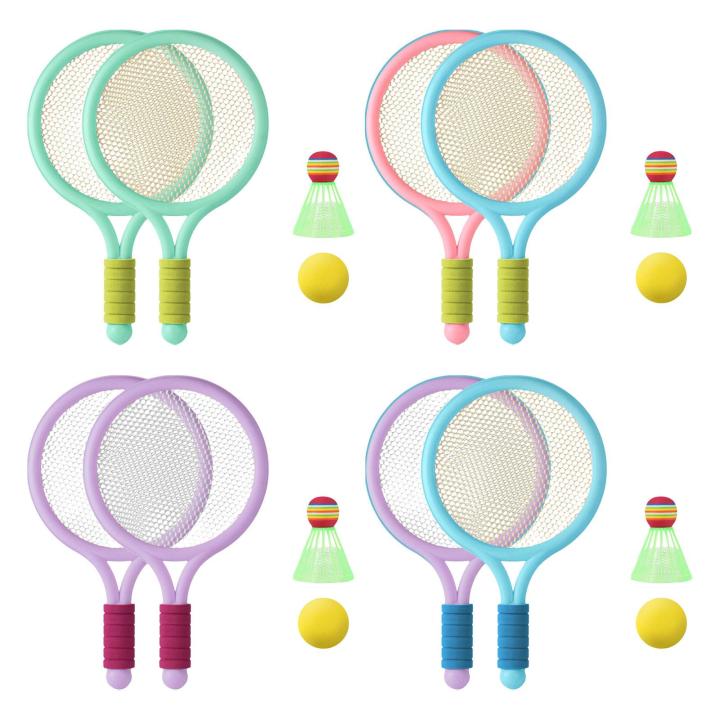 Kids%20Tennis%20Rackets%20Set,%20Plastic%20Racquet%20with%201Pcs%20Tennis%20Balls,%201Pcs%20Badminton,%20for%20Children%20Outdoor%20and%20Indoor%20-%20Image%203