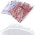 Plain Transparent Plastic Poly Bag Sealable Poly Bag Packing Bag Size 9x14 Inch Clear Self-adhesive Clothing Plastic Packaging Bag, OPP Bag for Apparel Pants Jeans,. 