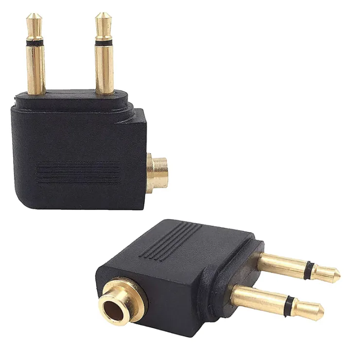 8%20Pack%20Airplane%20Headphone%20Adapter%20,Airline%20Airplane%20Flight%20Adapters%20for%20Headphones,%20Golden%20Plated%203.5mm%20Jack%20-%20Image%202